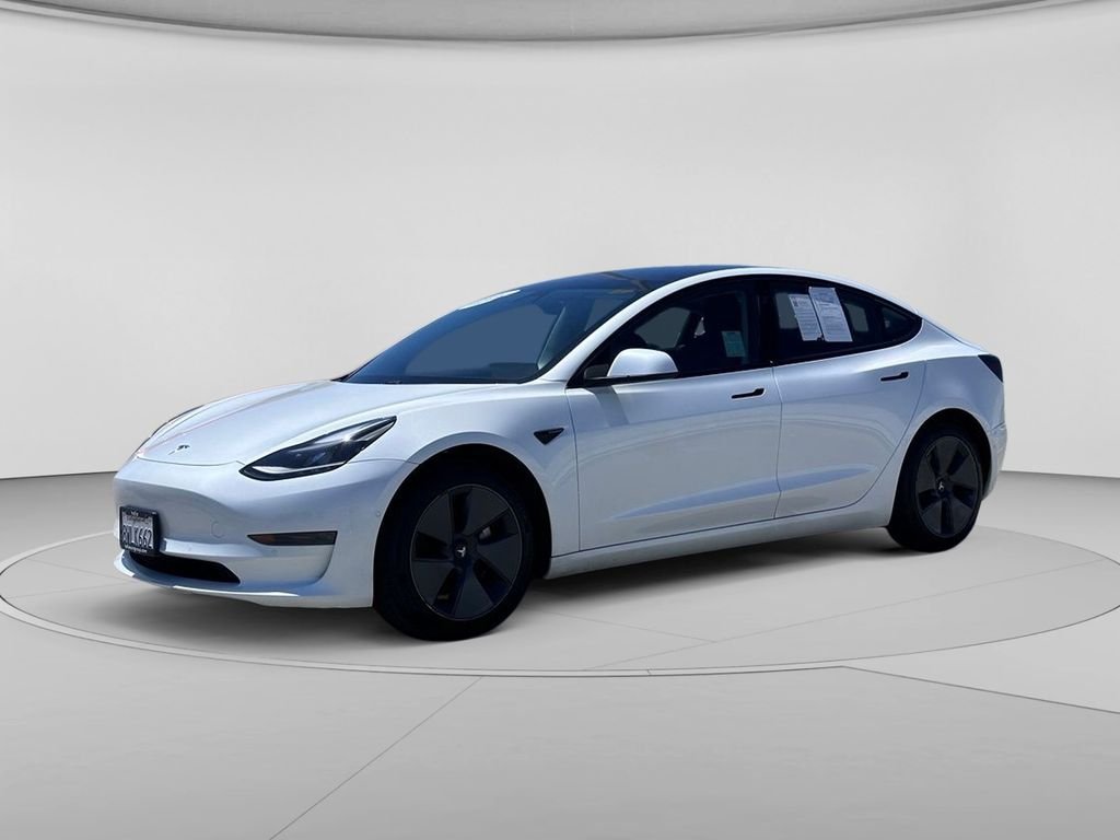 Used 2021 Pearl White Multi-Coat Tesla Standard Range Plus image 8