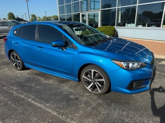 Used 2021 Ocean Blue Pearl Subaru Sport image 2
