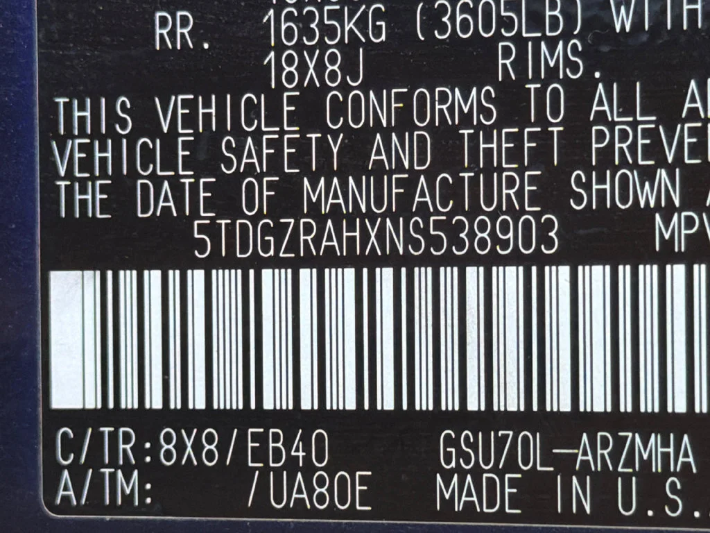 Used 2022 Blue Toyota XLE image 34