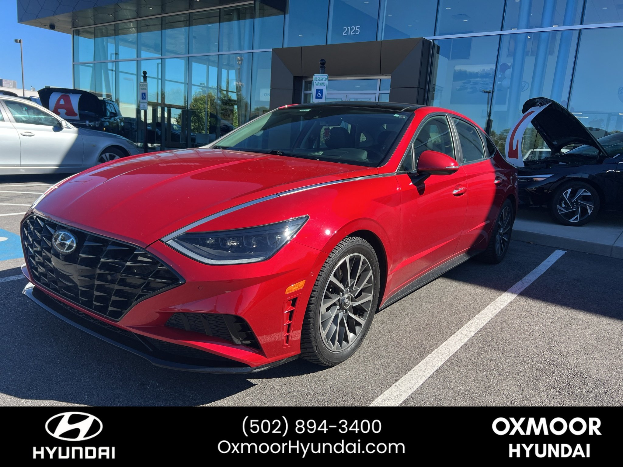 Used 2020 Calypso Red Hyundai Limited image 1
