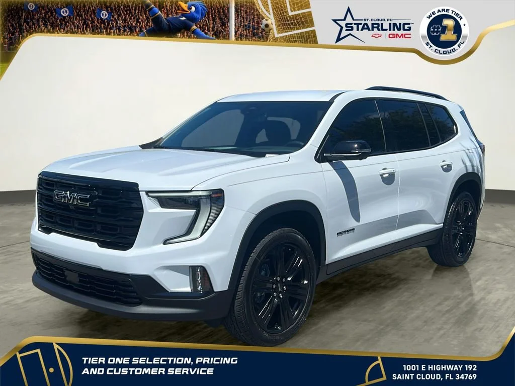 New 2026 Glacier White Tricoat GMC Elevation image 1