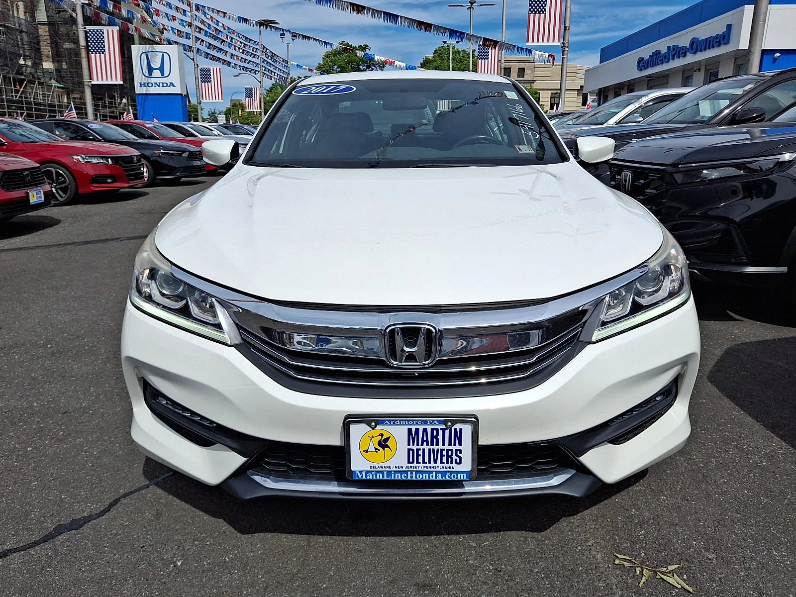 Used 2017 Honda Accord Sport with VIN 1HGCR2F55HA100524 for sale in Ardmore, PA