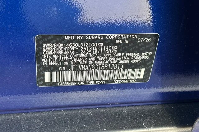 New 2026 SAPPHIRE BLUE PEARL Subaru Limited image 23