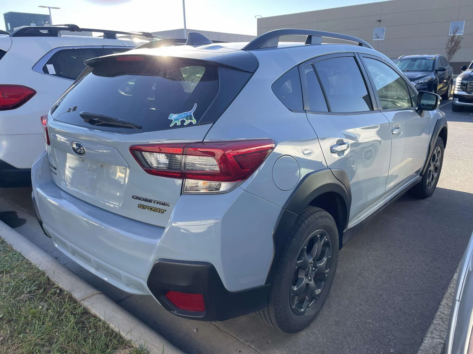 Used 2021 Cool Gray Khaki Subaru Sport image 4