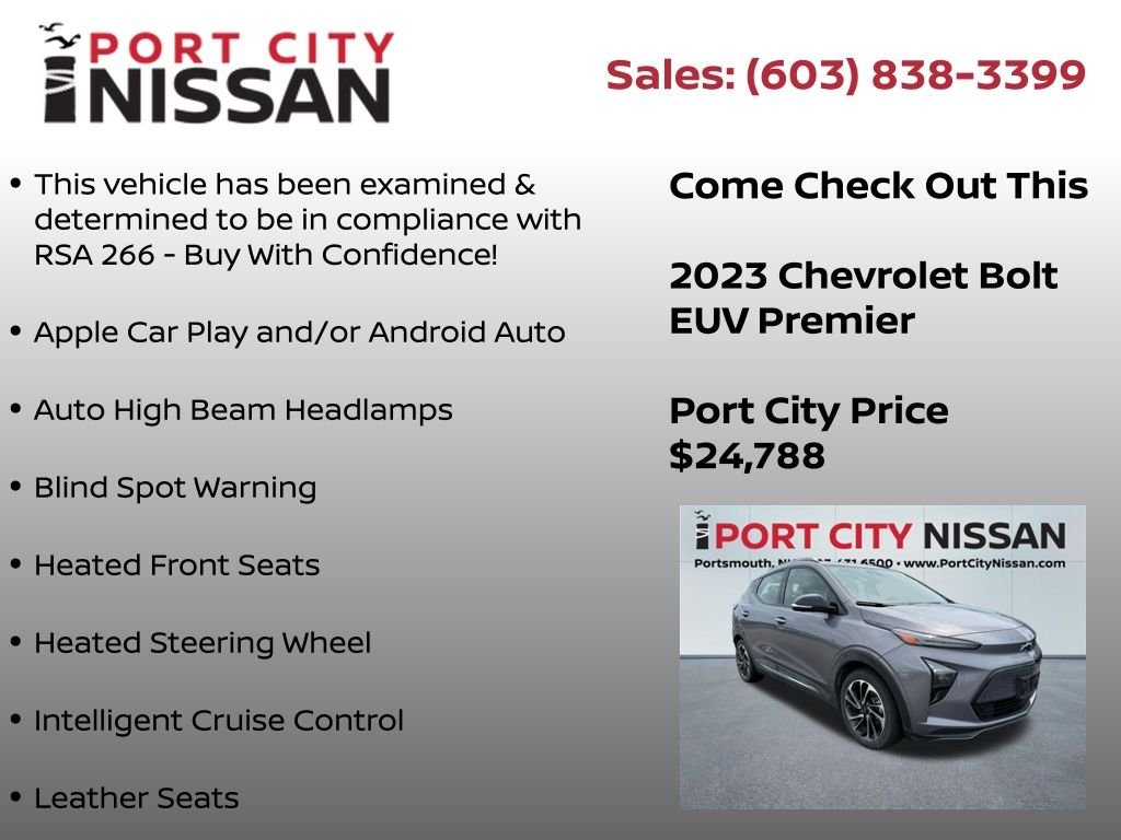 Used 2023 Gray Ghost Metallic Chevrolet Premier EV w/HEATED/VENTILATED SEATS, BOSE & PANO ROOF image 4