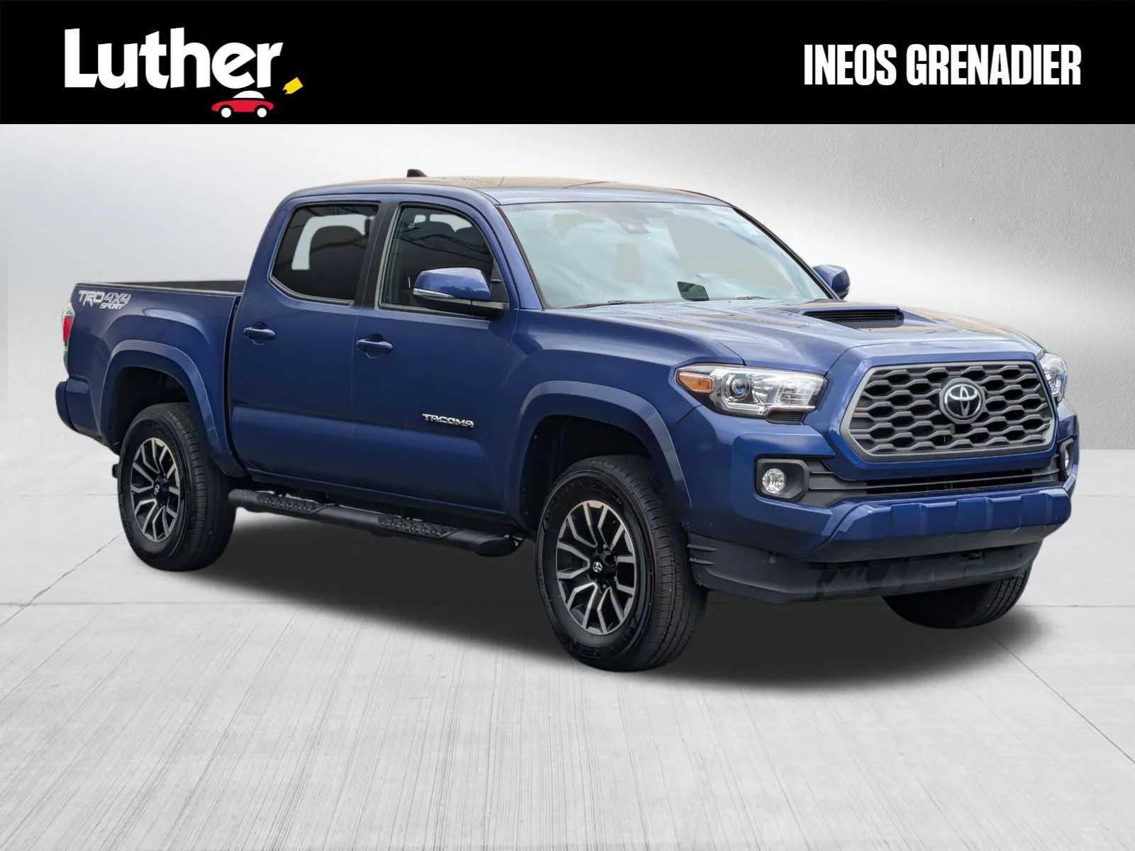 Used 2022 Blue Crush Metallic Toyota TRD Sport image 1