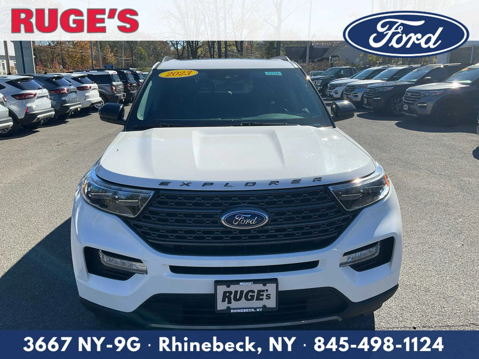 Used 2023 Star White Metallic Tri-Coat Ford XLT image 8