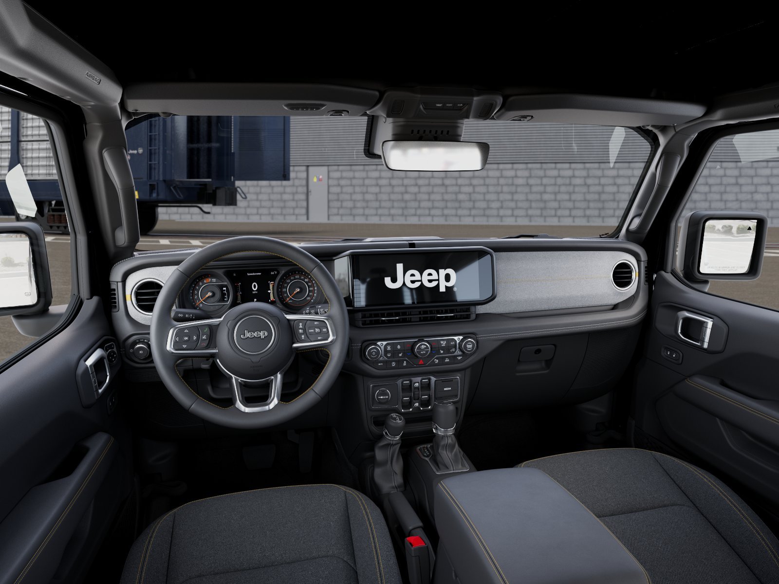 New 2026 Black Clear-Coat Exterior Paint Jeep 4-Door Sahara 4x4 image 17