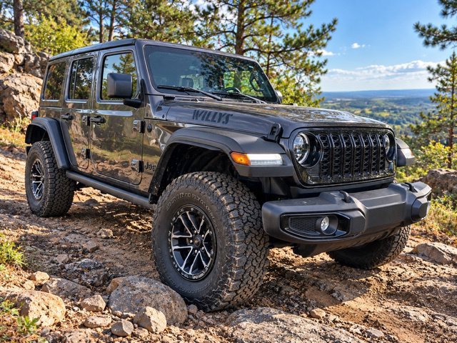 Used 2025 Granite Crystal Metallic Clearcoat Jeep Willys image 1