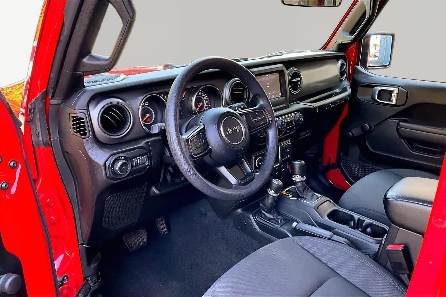 Used 2022 Firecracker Red Clearcoat Jeep Unlimited Willys Sport image 16