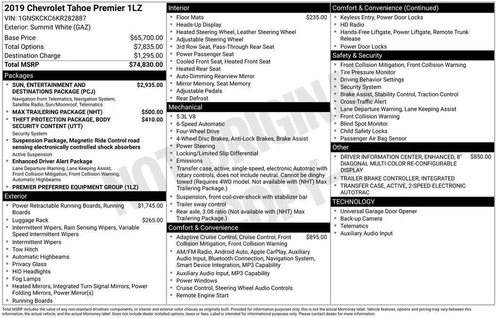 Used 2019 White Chevrolet Premier image 3