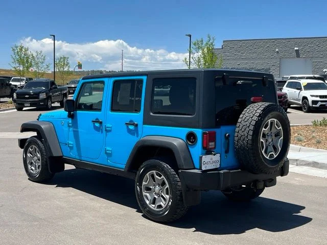 Used 2018 Blue Jeep Unlimited Rubicon image 3