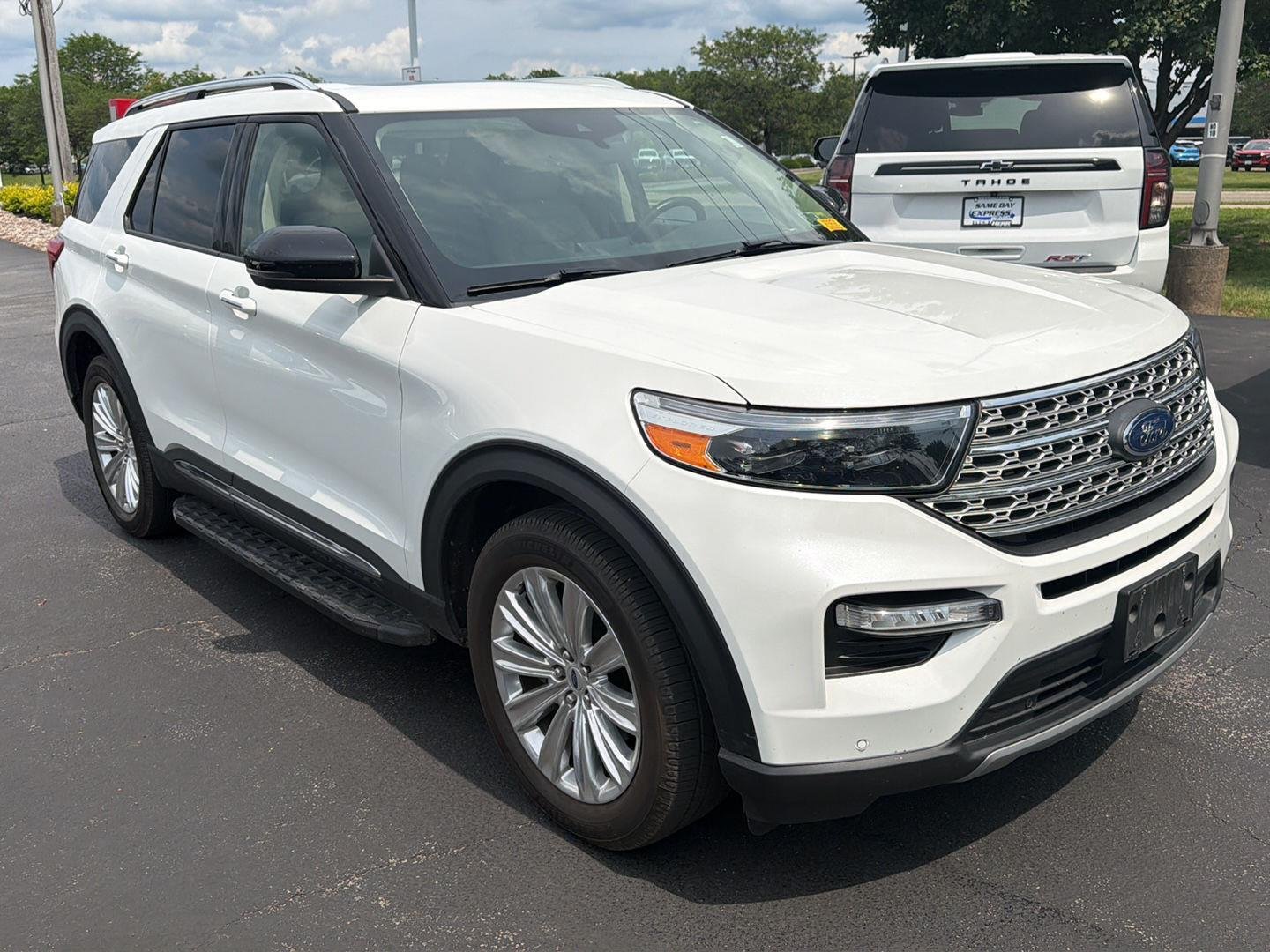 Used 2020 Star White Metallic Tri-Coat Ford Limited image 2
