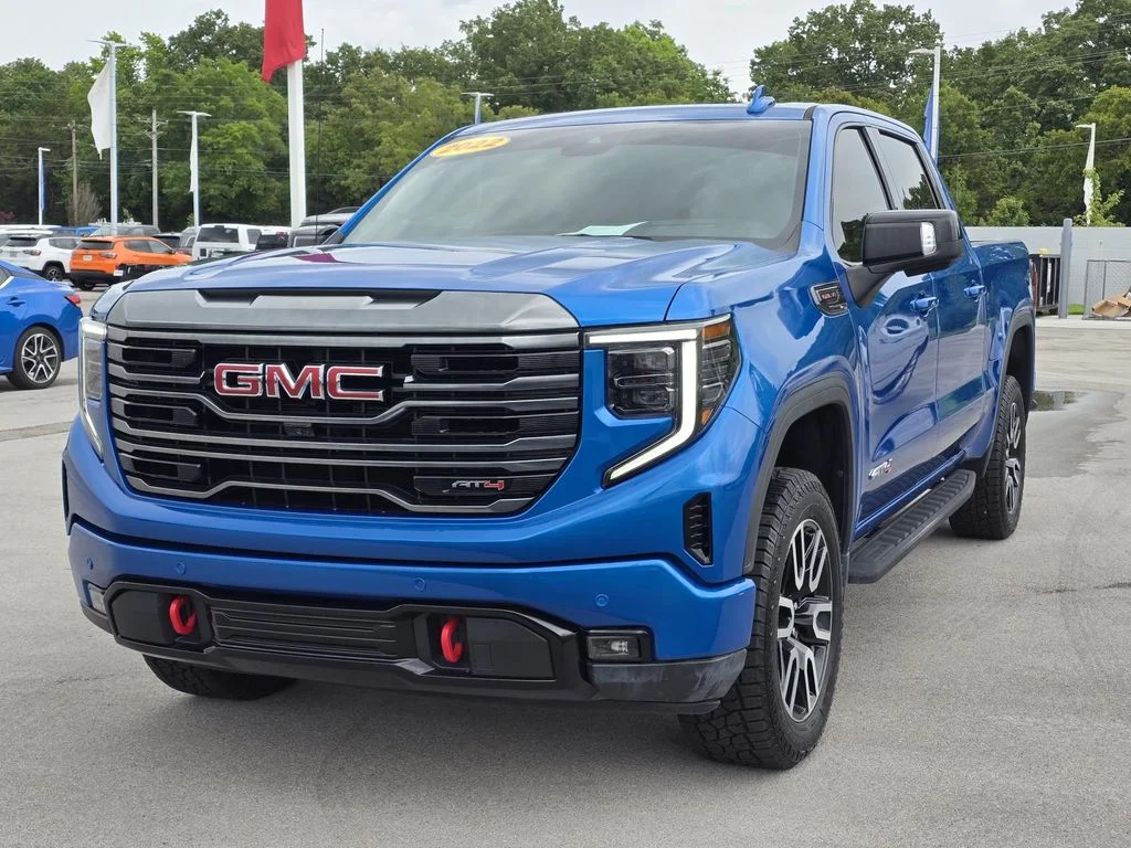 Certified Used 2022 Dynamic Blue Metallic GMC AT4 image 3