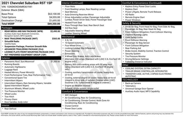 Used 2021 Black Chevrolet RST image 3