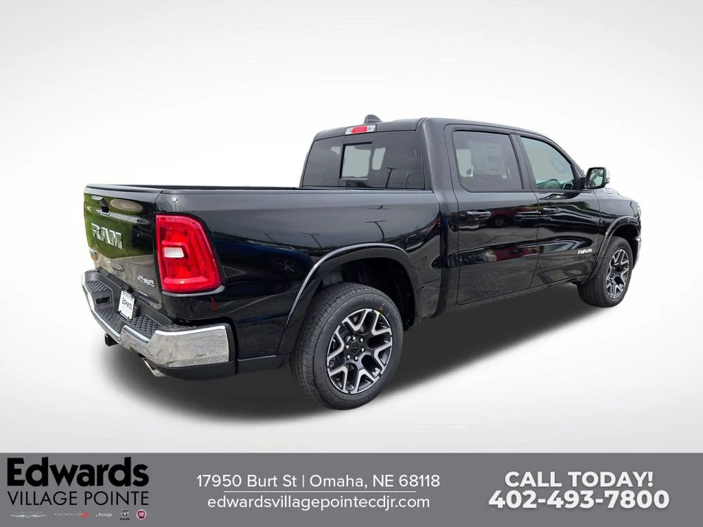 New 2026 Diamond Black Crystal Pearl-Coat Exterior Paint RAM Laramie image 3