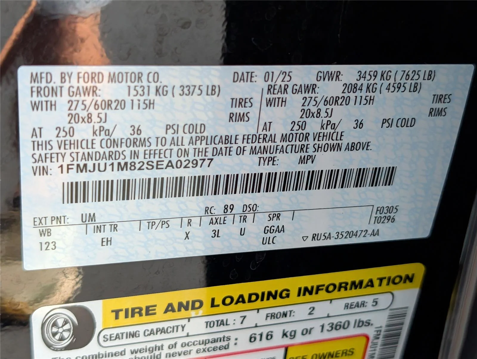 Used 2025 Agate Black Ford Platinum image 14