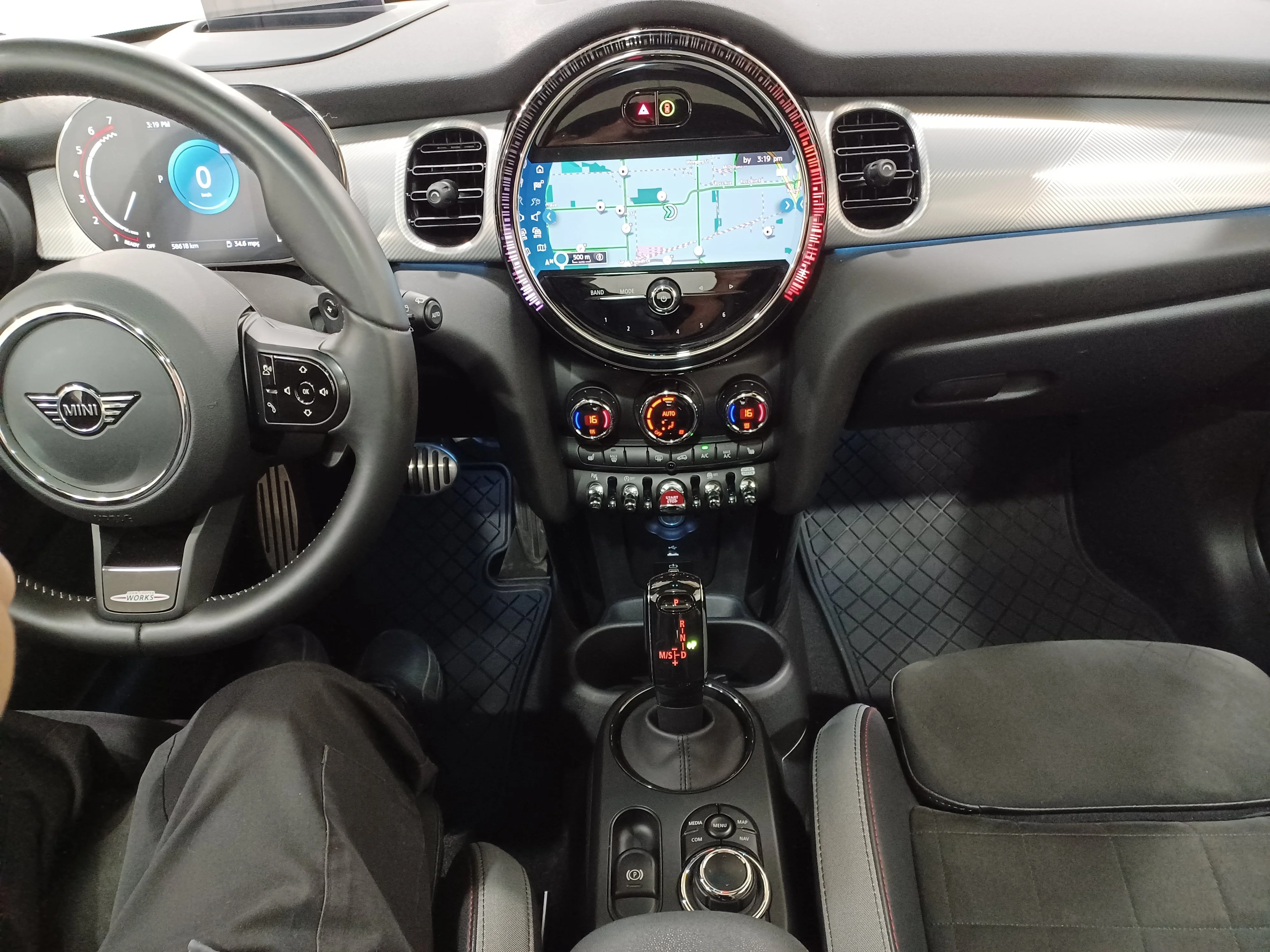 Certified Used 2023 Moonwalk Grey Semi-Metallic MINI John Cooper Works*Adaptive Cruise | Nav | HUD | Htd Alcantara Seats | Dual Sunroof | Harman/Kardon image 15