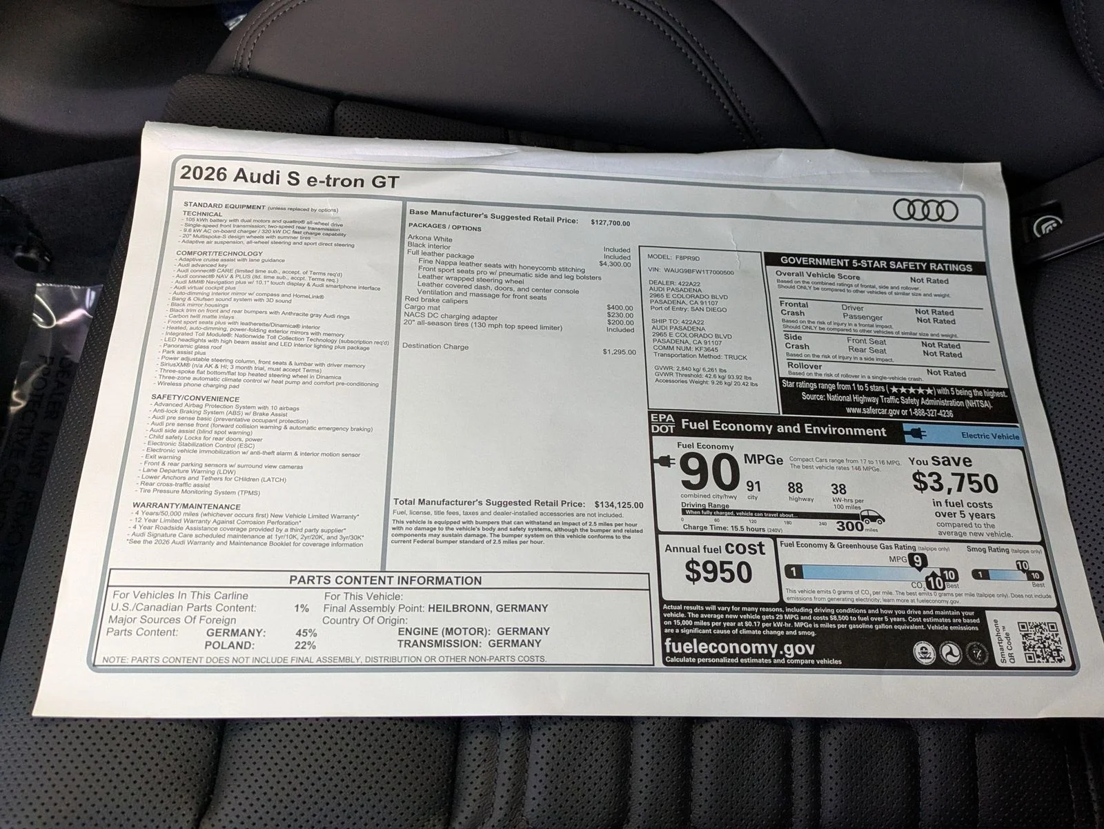New 2026 White Audi Premium Plus image 18