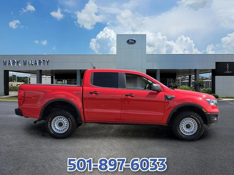 Used 2021 RED FORD XL 2WD SUPERCREW 5