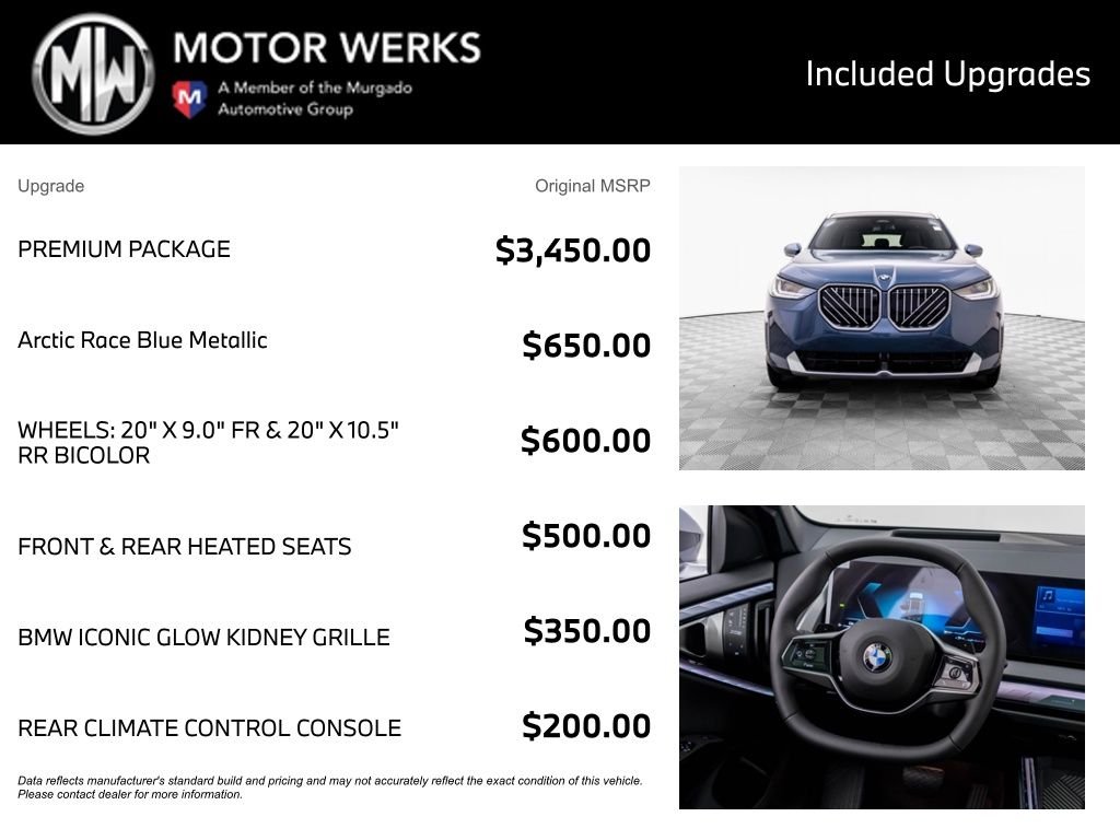 New 2026 Arctic Race Blue metallic BMW 30 xDrive image 4