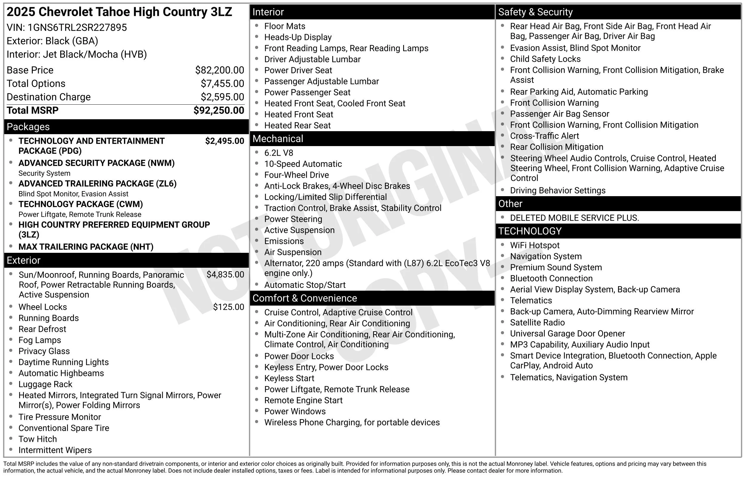 Used 2025 Black Chevrolet High Country image 54