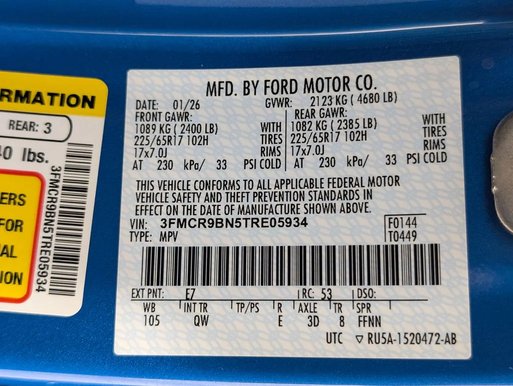 New 2026 Velocity Blue Metallic Ford Big Bend® image 23