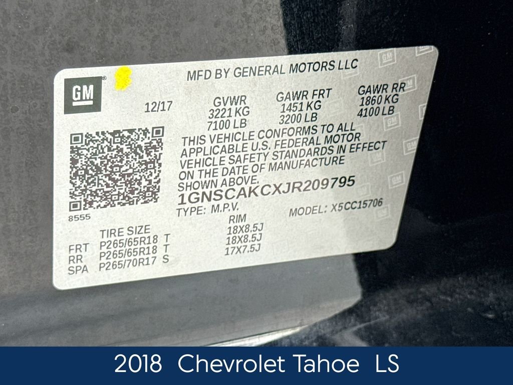 Used 2018 Black Chevrolet LS image 19