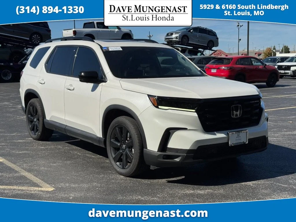 Certified Used 2025 White Honda Black Edition image 1
