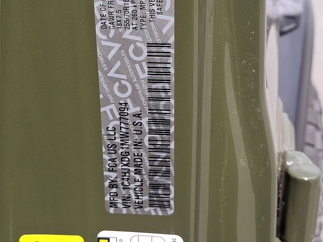 Used 2021 Green Jeep Unlimited Sport Altitude image 38
