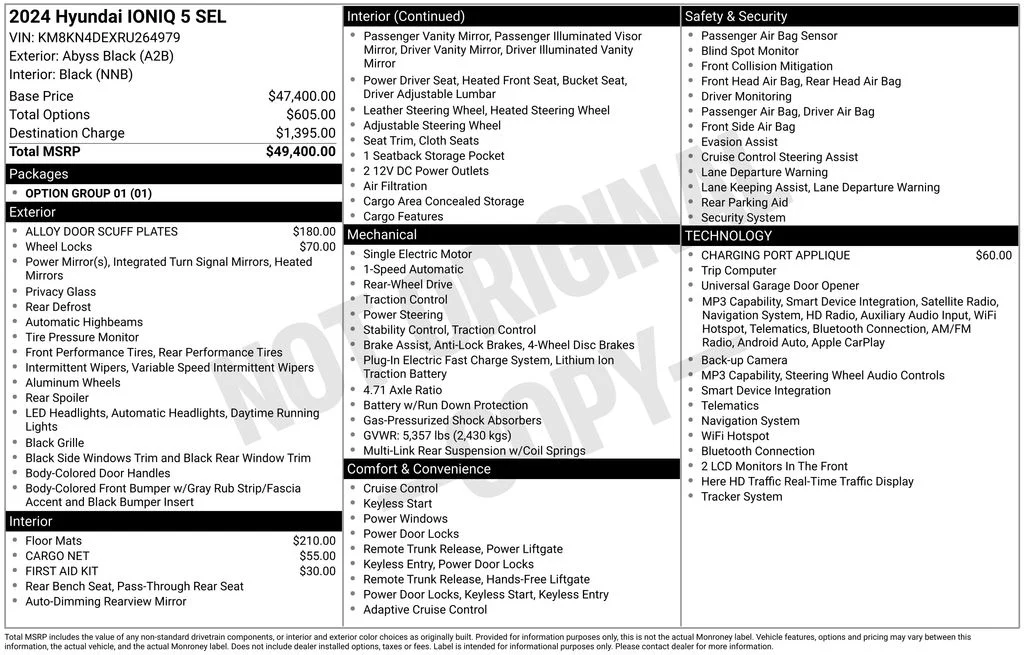 Used 2024 Black Hyundai SEL image 17