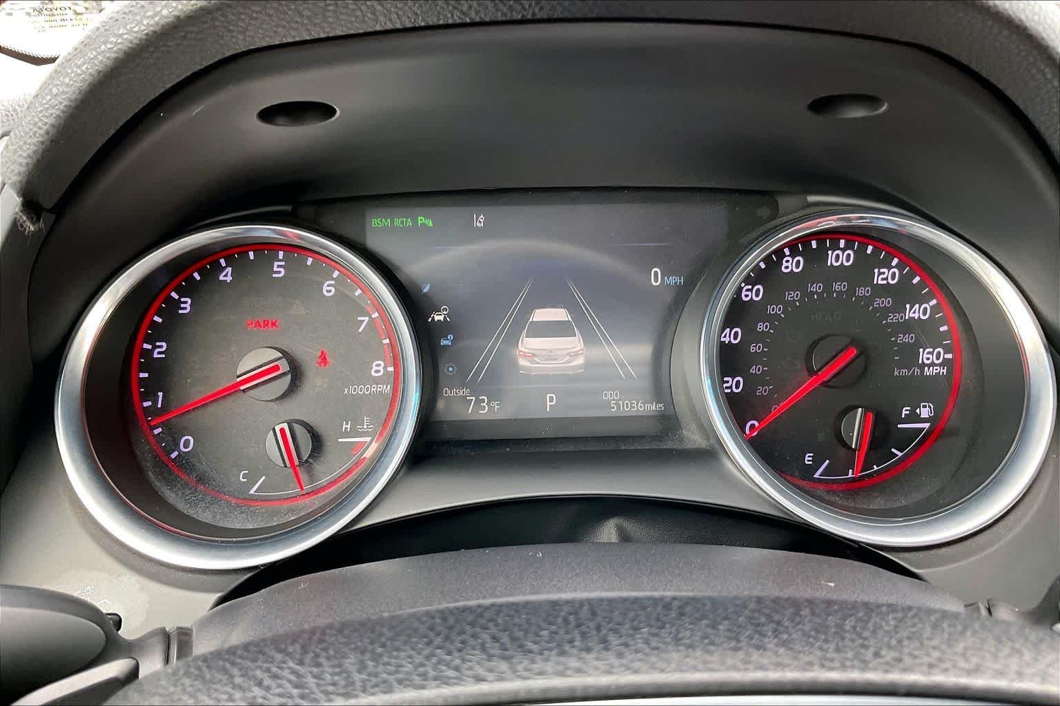 Used 2018 Midnight Black Metallic/Wind Chill Toyota XSE image 25