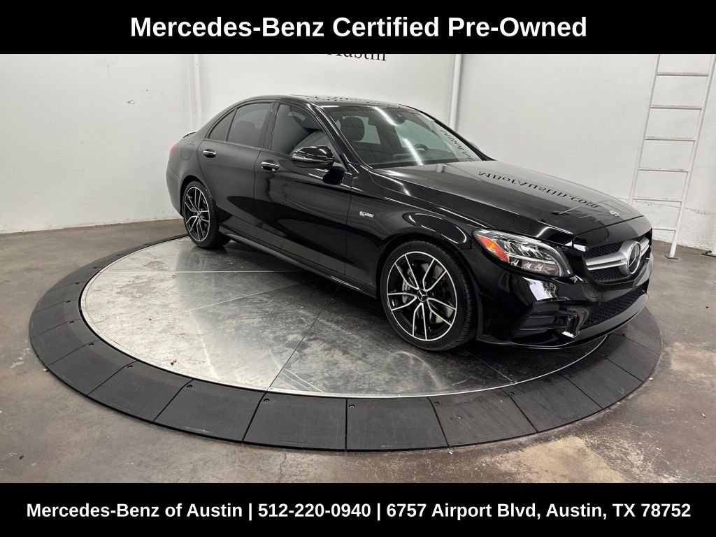 Certified Used 2021 Black Mercedes-Benz C 43 AMG® image 1