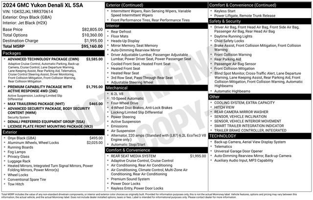 Used 2024 Onyx Black GMC Denali image 1