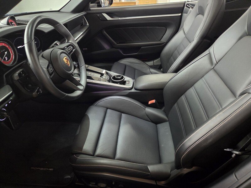 Used 2022 Black PORSCHE TURBO CABRIOLET image 9