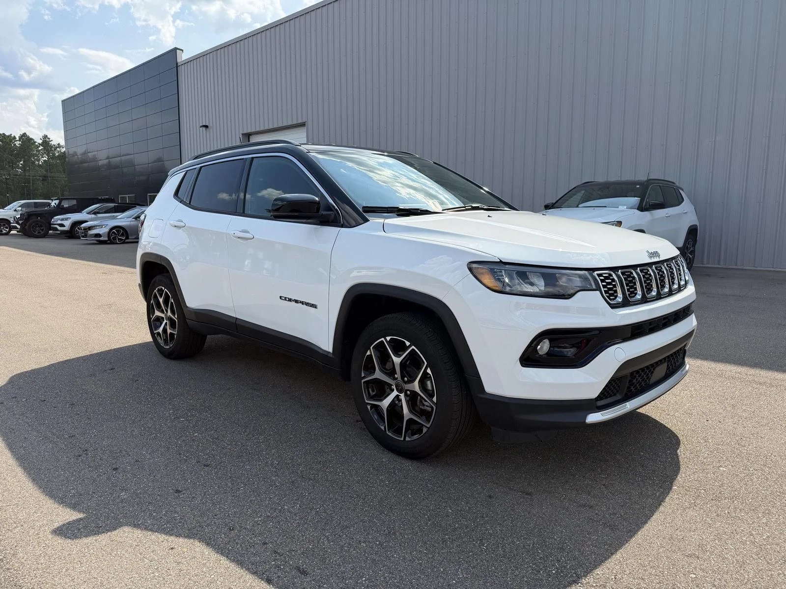 Used 2025 Bright White Clearcoat Jeep Limited image 3