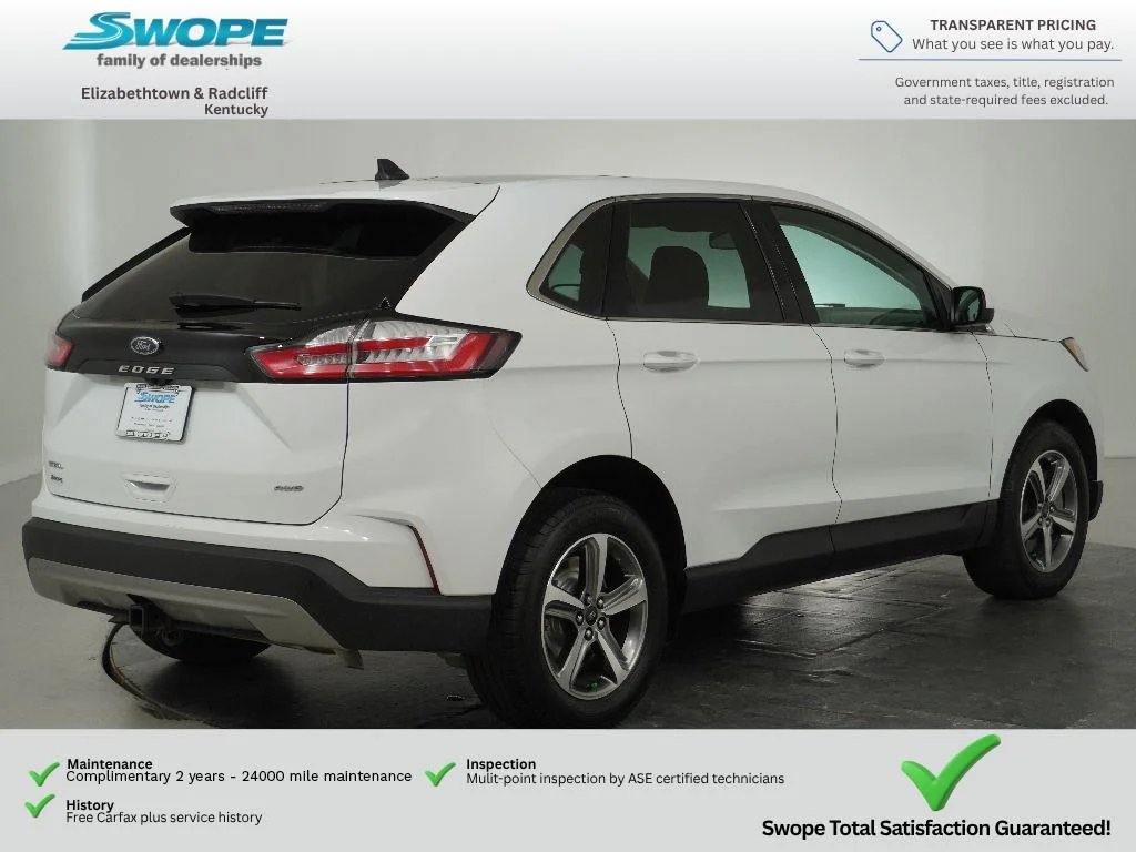 Certified Used 2023 OXFORD WHITE Ford SEL image 3