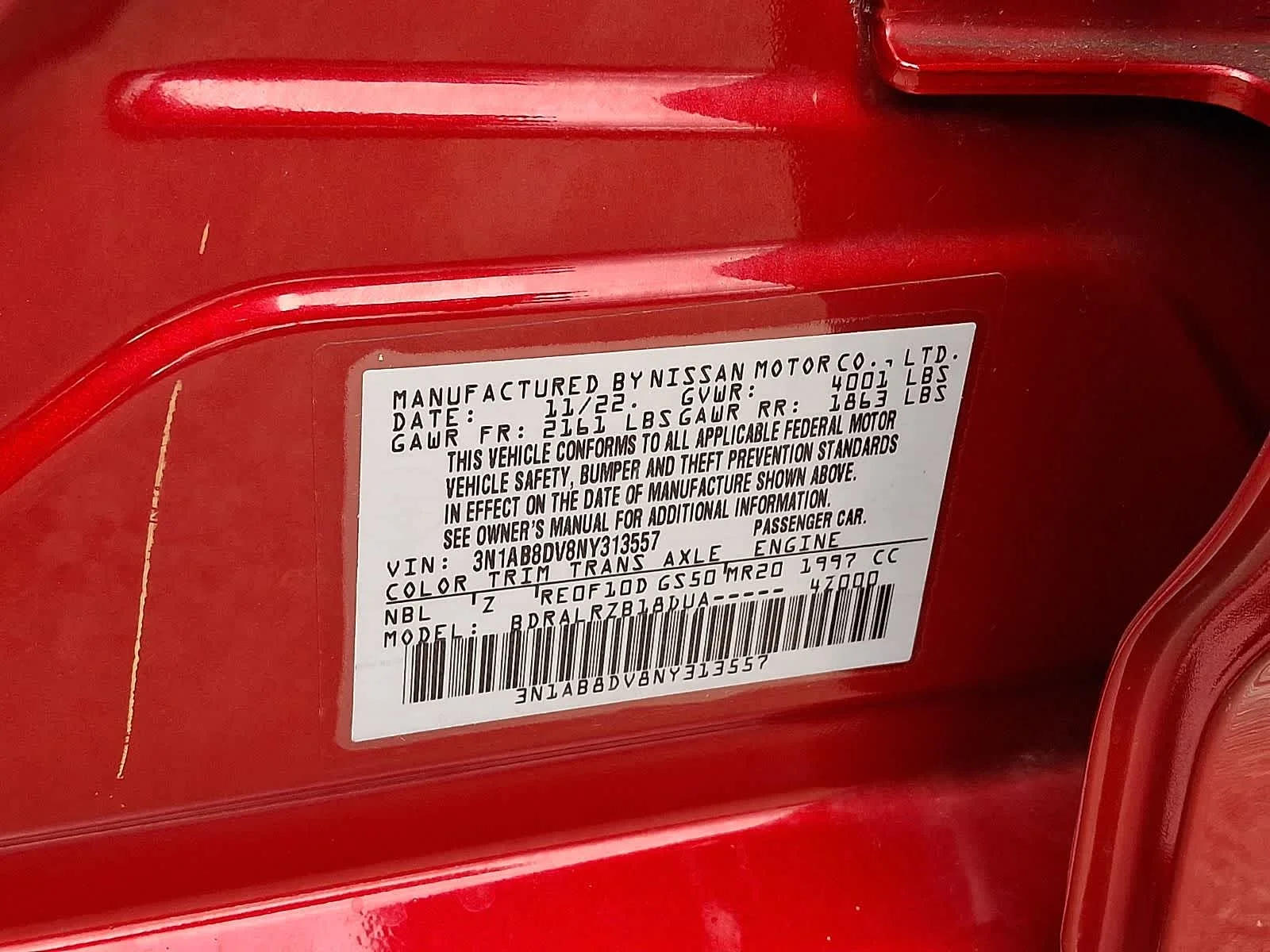 Used 2022 Scarlet Ember Tintcoat Nissan SR image 29