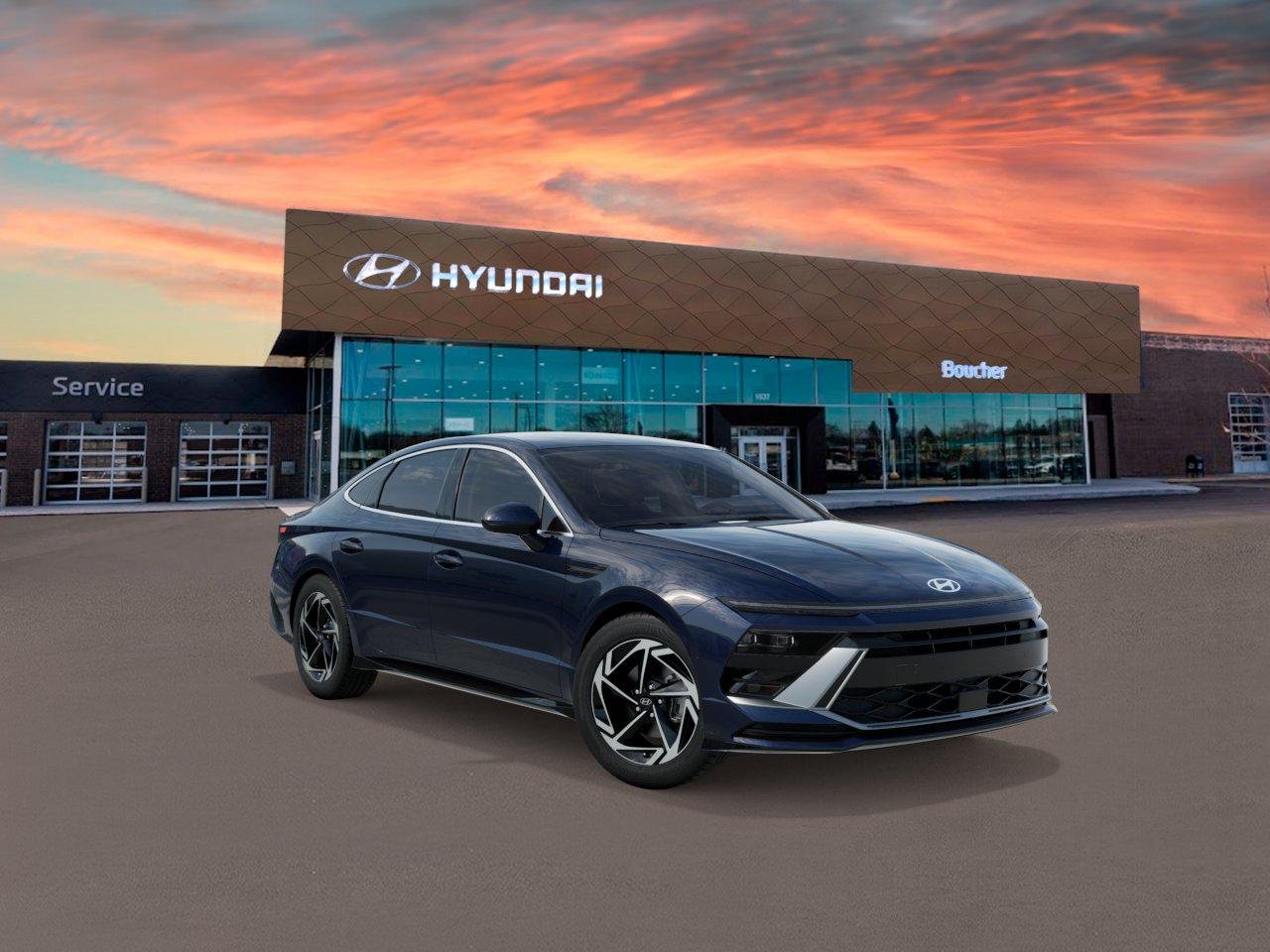 New 2026 Carbon Blue Hyundai SEL Sport image 2