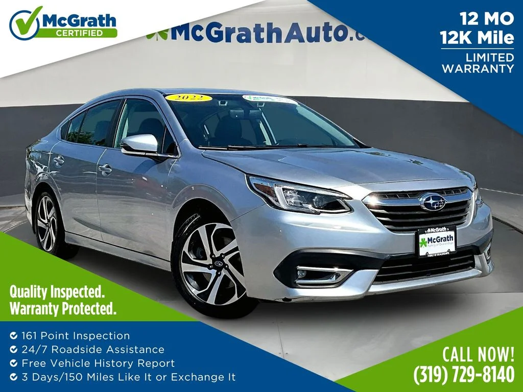 Certified Used 2022 Silver Subaru Limited image 1