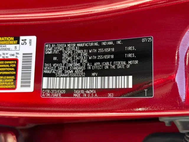 Used 2025 Red Toyota XLE image 30
