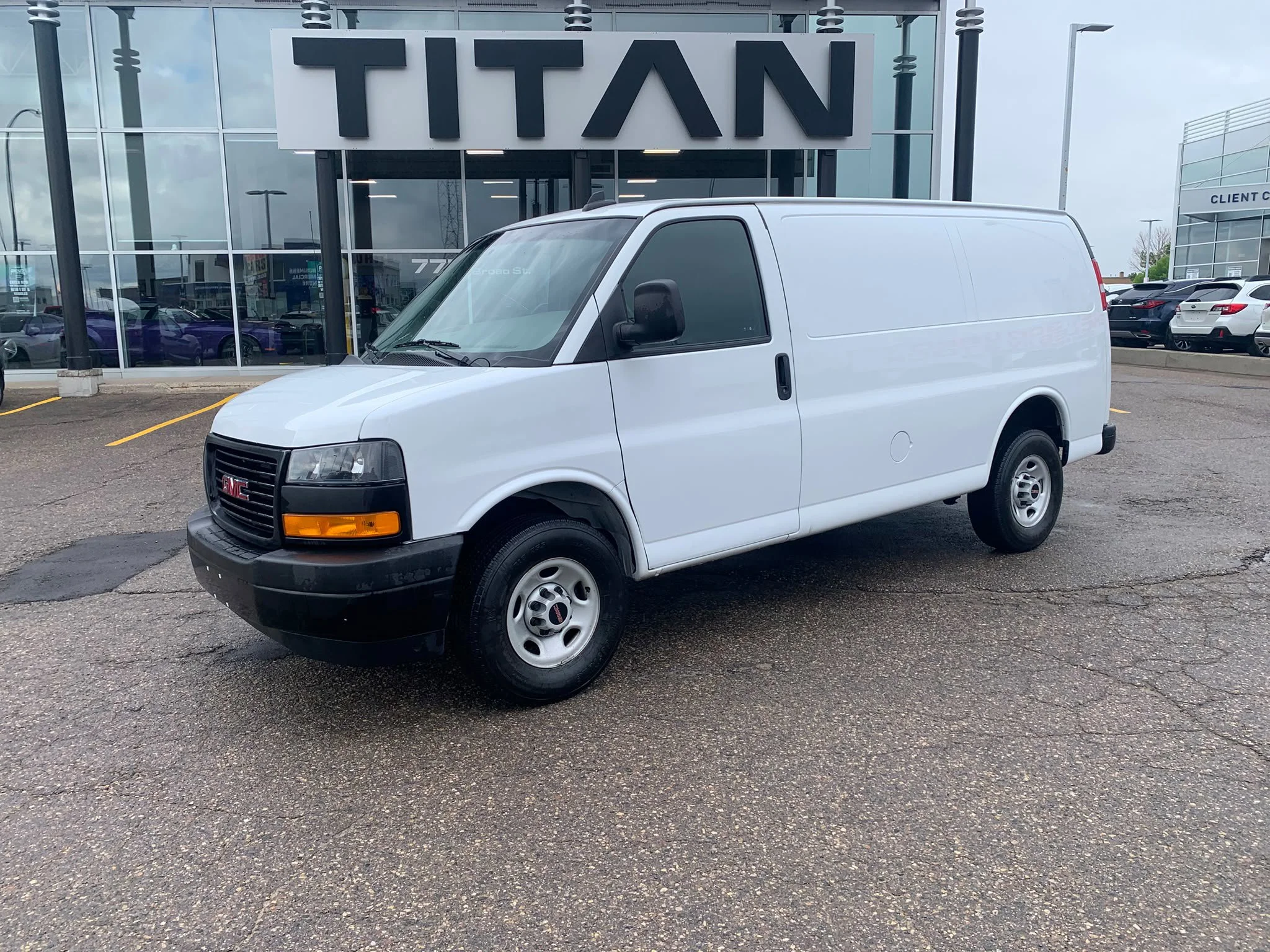 Certified Used 2023 Summit White GMC Cargo*135 | Summit White | Rubber Lined Flooring | Htd Mirrors | 239.4 cuft Capacity image 2