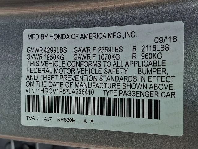 Used 2018 Silver Honda EX-L image 30
