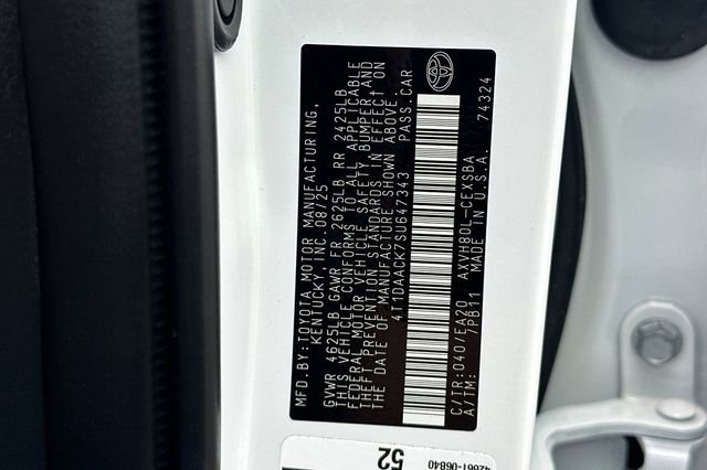 Certified Used 2025 White Toyota SE image 34