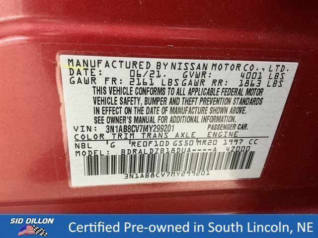 Used 2021 Scarlet Ember Tintcoat Nissan SV image 14