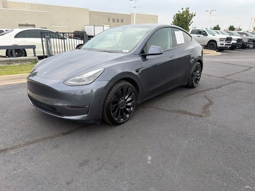 Used 2022 Gray Tesla Performance image 3