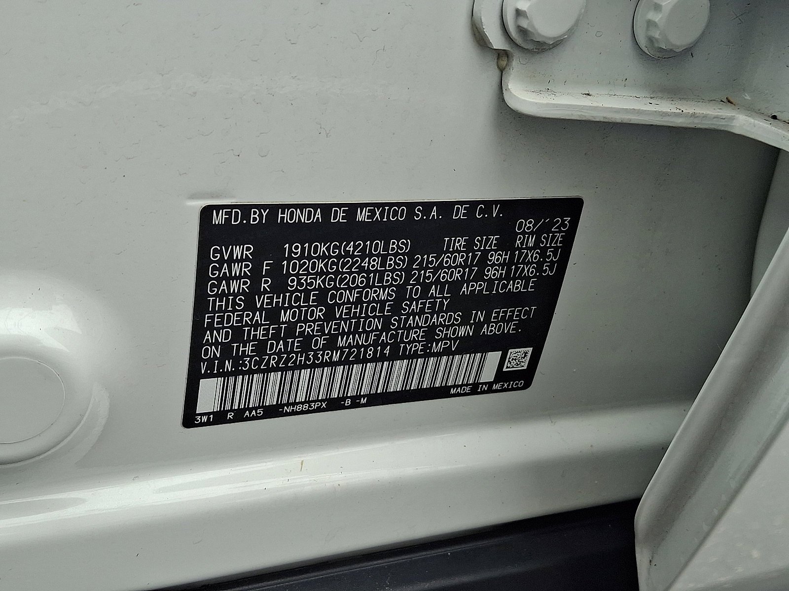 2024 Honda HR-V LX - Photo 19