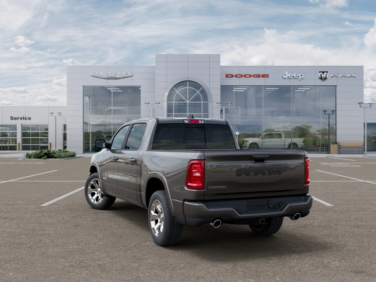 New 2026 Granite Crystal Metallic Clear-Coat Exterior Paint RAM Big Horn/Lone Star image 37