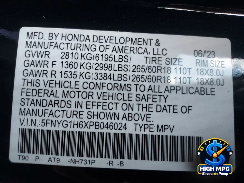 Certified Used 2023 Crystal Black Pearl Honda AWD TRAILSPORT image 32