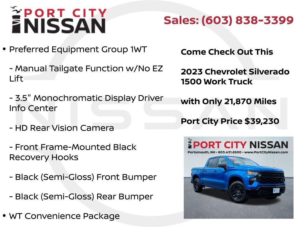 Used 2023 Glacier Blue Metallic Chevrolet z71 w/5.3l v8 image 21
